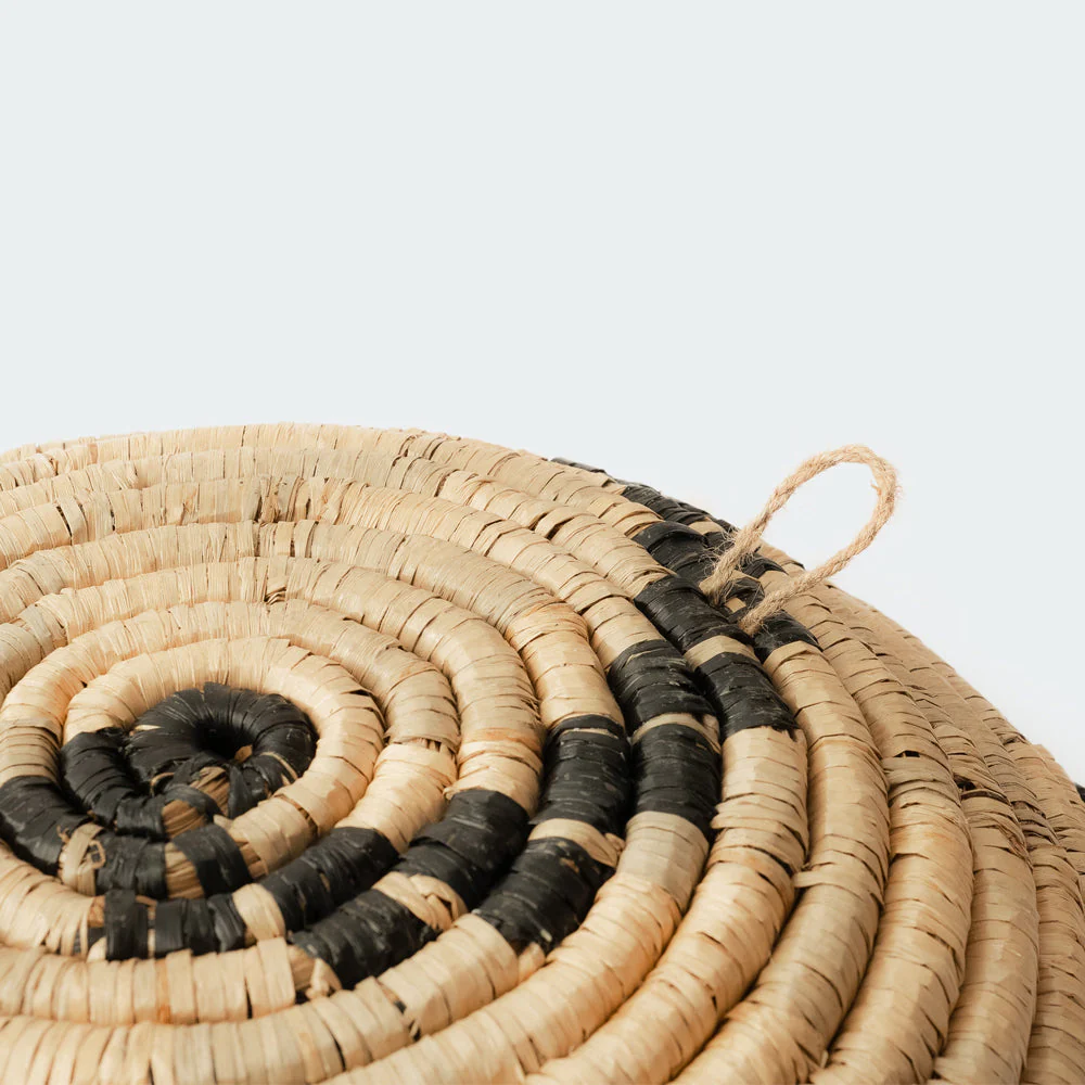 Intricate Natural Woven Wall Art- Set of 4 - Image 7