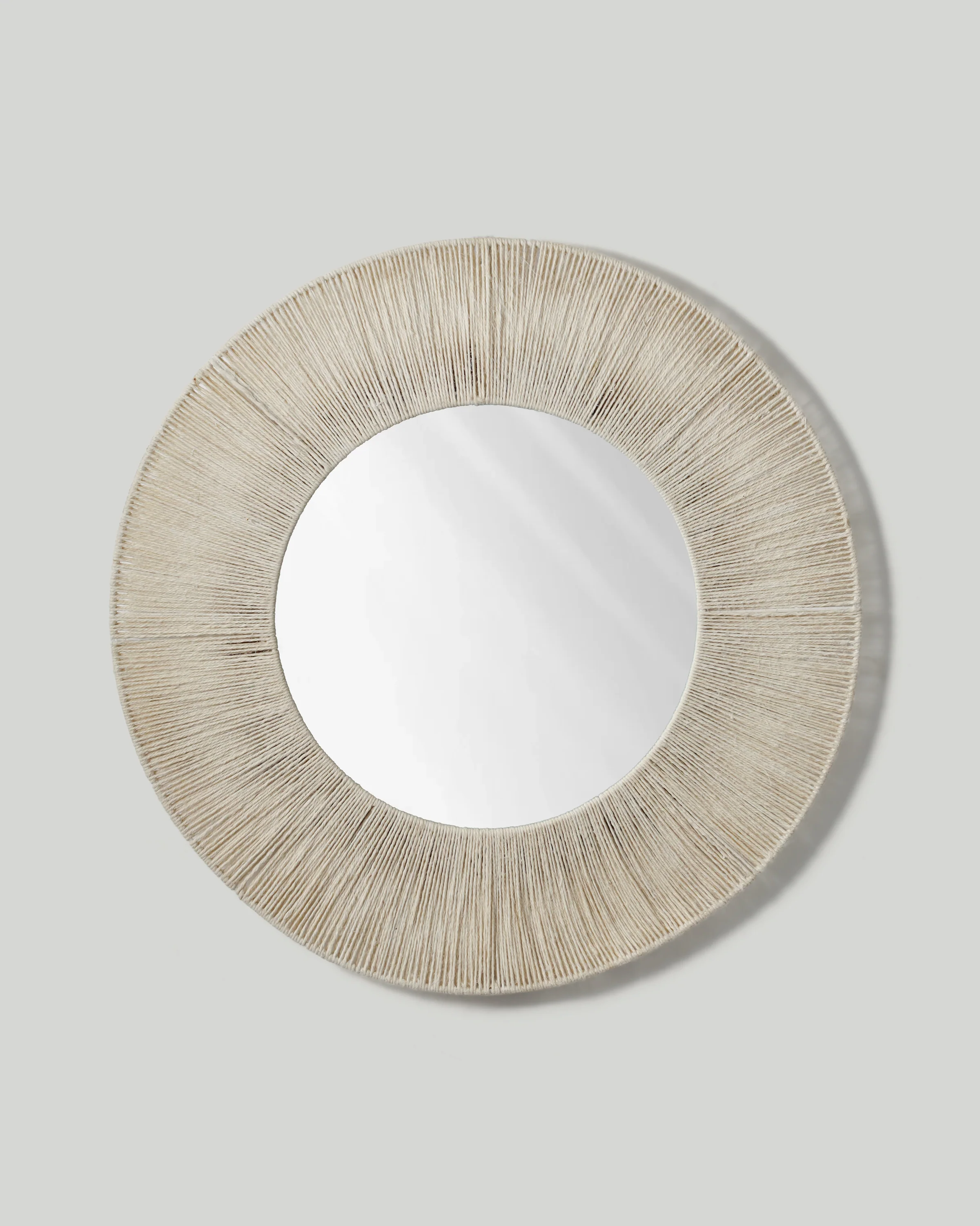 Radial Jute Round Mirror - Image 3